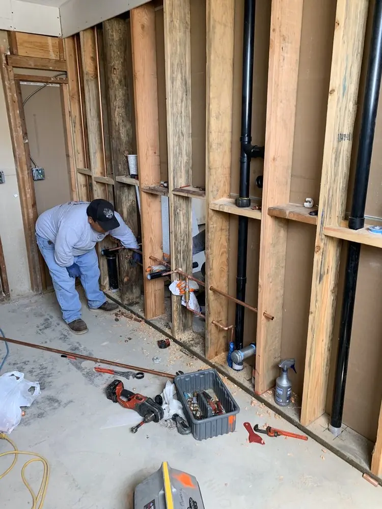 Commercial rough-in plumbing for Gas Line Repair in Pleasant View